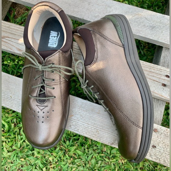 DREW Walking Shoes - Diabetic WOMEN'S TULIP COPPER METALLIC Leather - size 9 - Picture 3 of 5